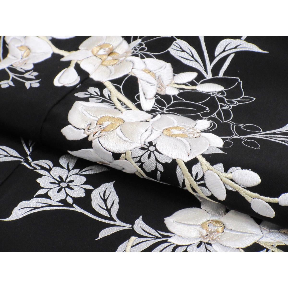 【未使用品】訪問着 銀彩加工刺繍入り