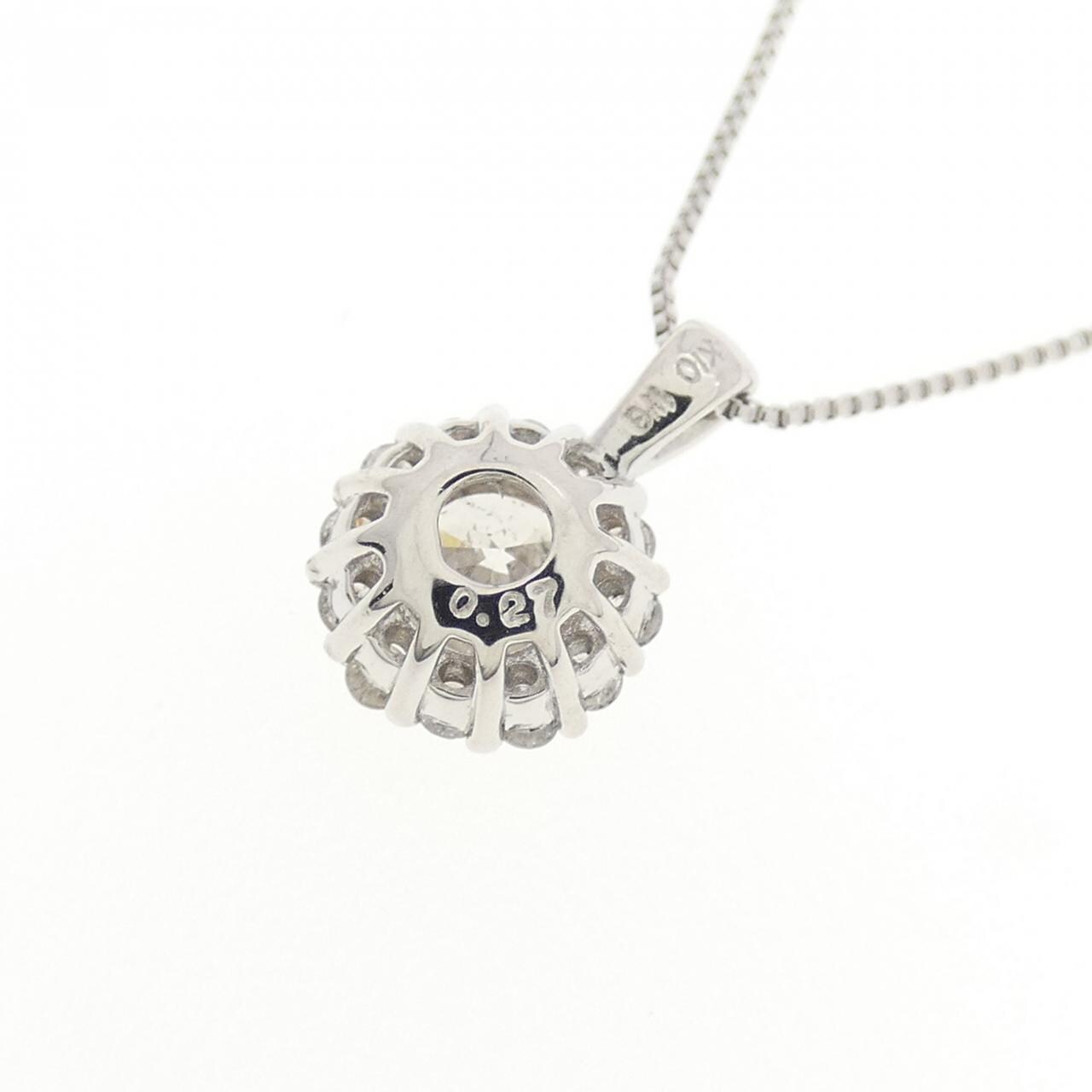 K10WG ダイヤモンド ネックレス 0.27CT