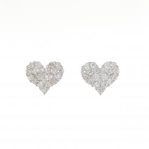 K18WG ダイヤモンド ピアス 1.00CT