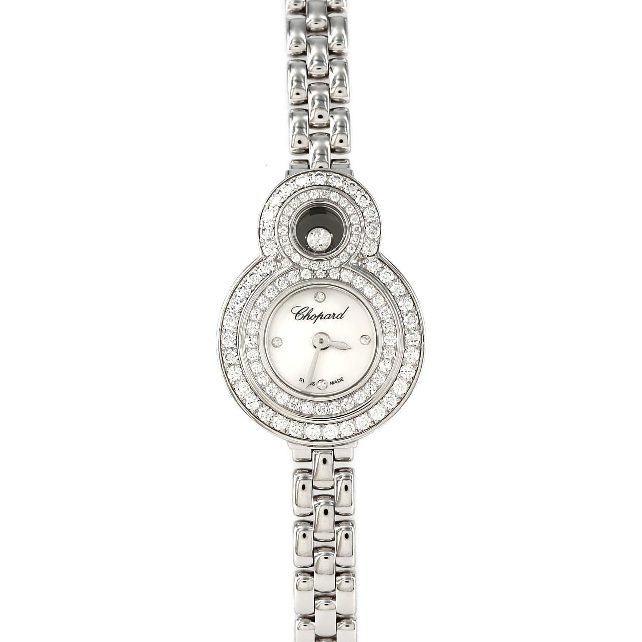 [新品] CHOPARD Happy Eight 白金/2D･4P 204412-1003 白石英