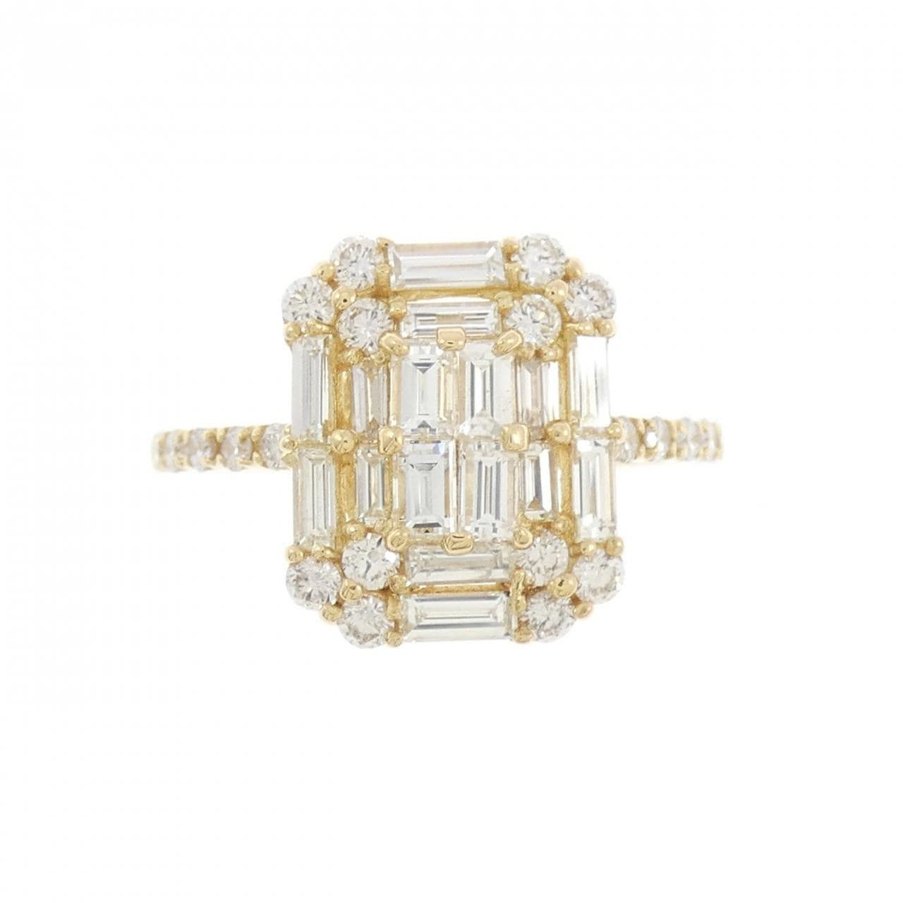 [BRAND NEW] K18YG Diamond ring 1.00CT
