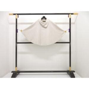 【新品】お洒落コート カシミヤ混ウールケープ