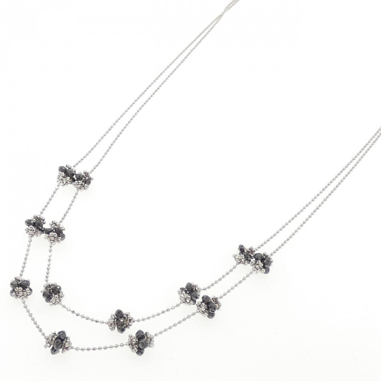 K18WG ダイヤモンド ネックレス 5.02CT