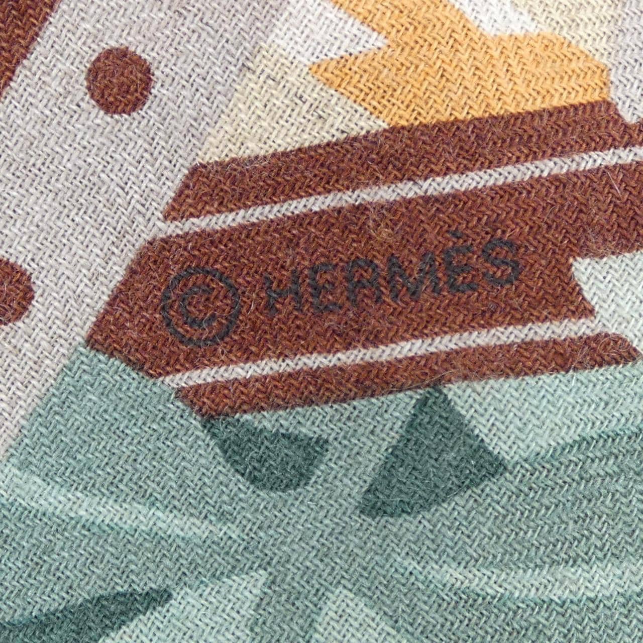 エルメス HERMES LES DOUZE LEOPARDS H243762S カレジェアン140 ショール