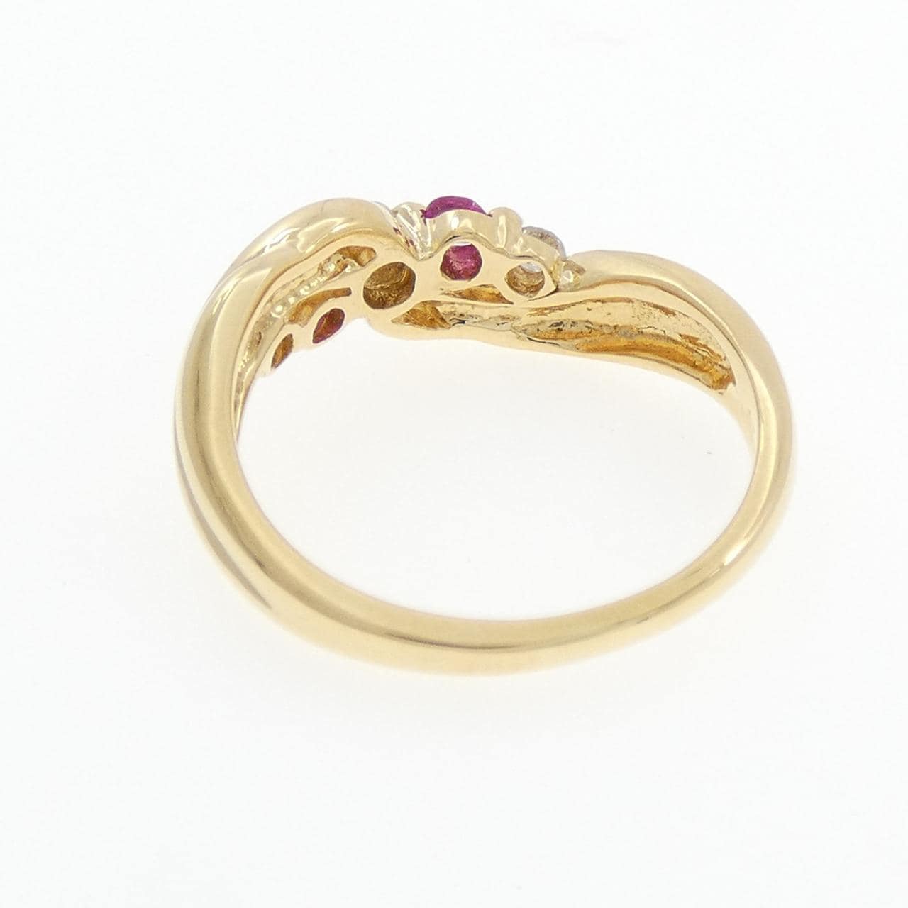 K18YG ルビー リング