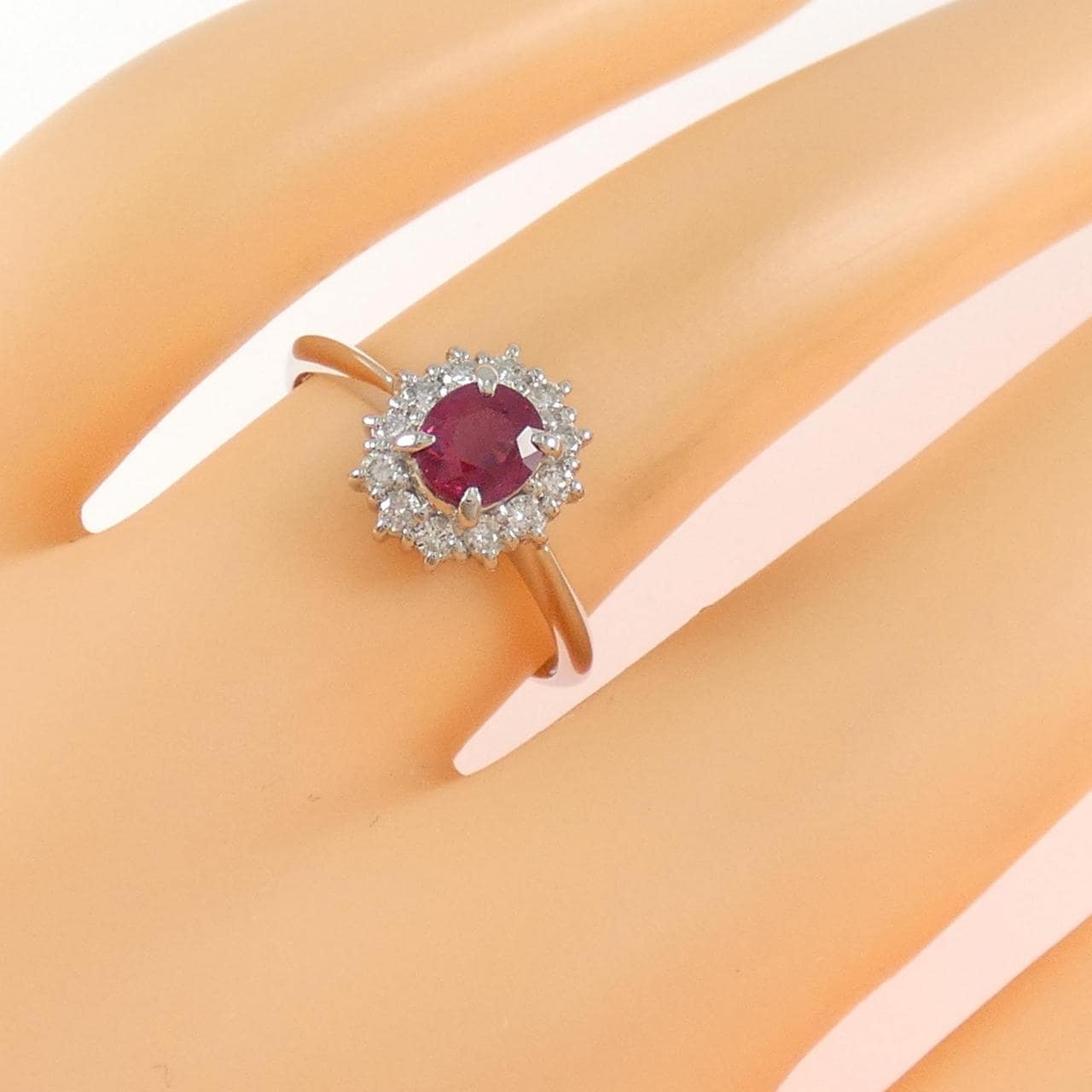 PT900 ルビー リング 0.56CT