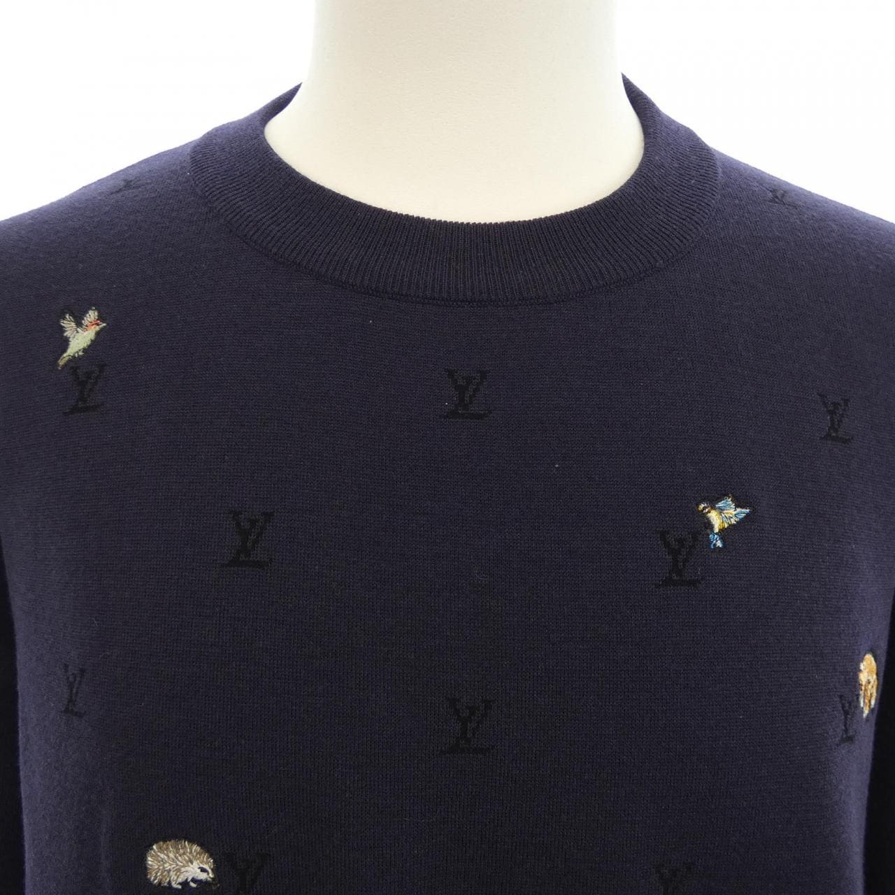 ルイヴィトン LOUIS VUITTON LV ブラゾン ロングスリーブクルーネック HUN23W　E06 ニット