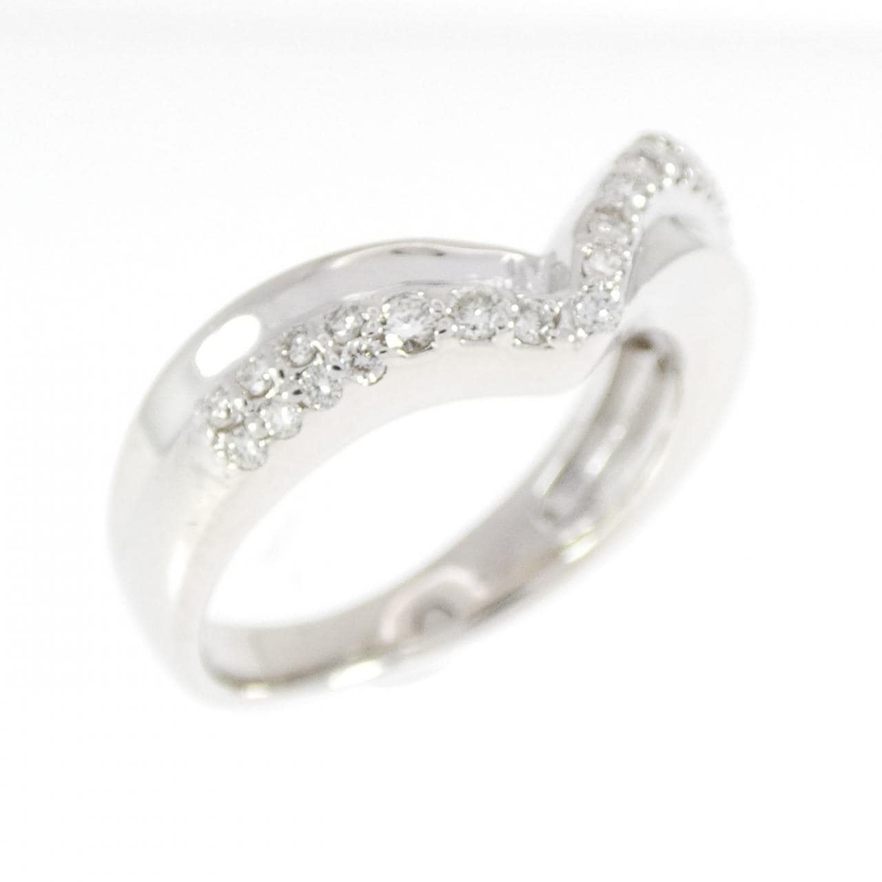 K18WG ダイヤモンド リング 0.27CT