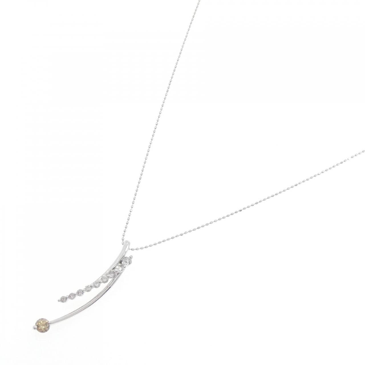 K18WG ダイヤモンド ネックレス 0.60CT