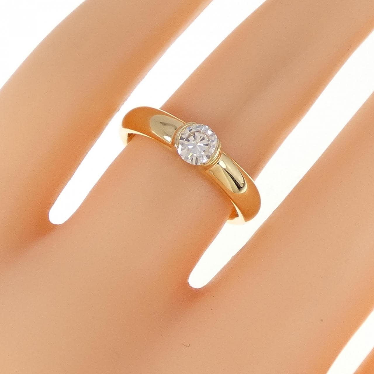 K18YG ダイヤモンド リング 0.304CT