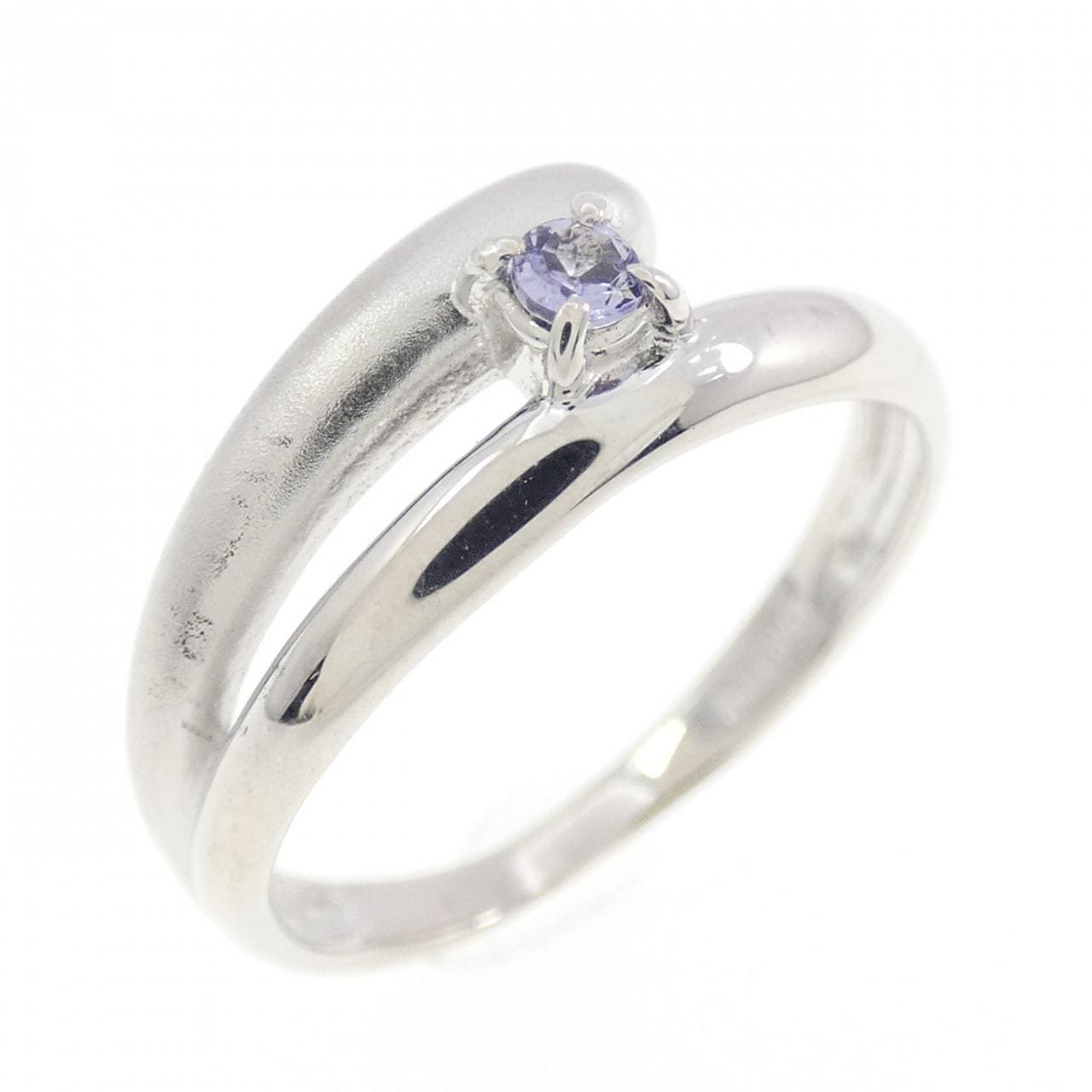 K14WG タンザナイト ピンキーリング