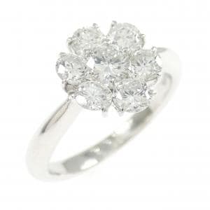 PT900 フラワー ダイヤモンド リング 1.01CT