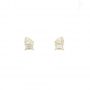 【新品】K18YG ダイヤモンド ピアス 0.60CT