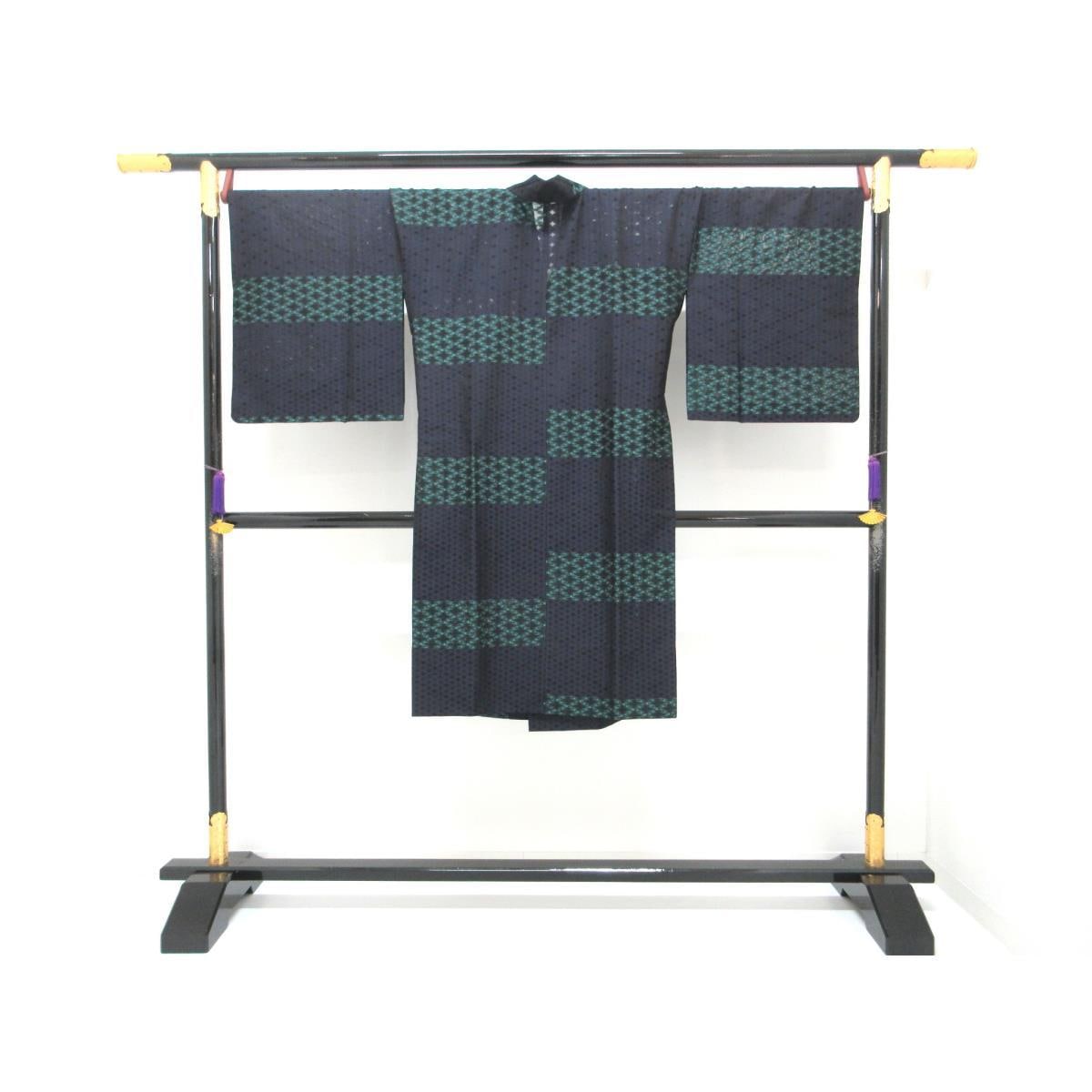 お洒落コート　単衣　紋紗織　ロング