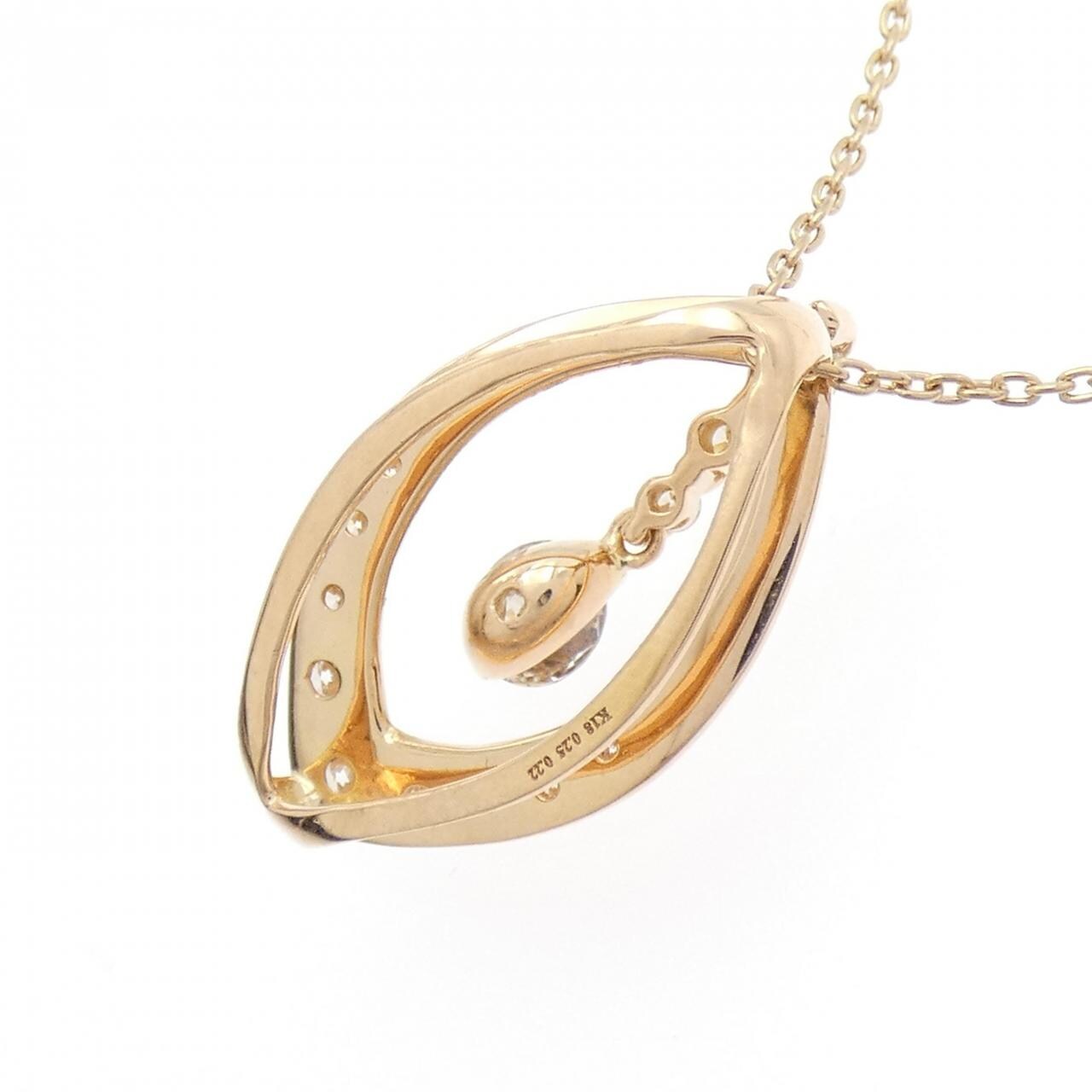 K18PG ダイヤモンド ネックレス 0.25CT