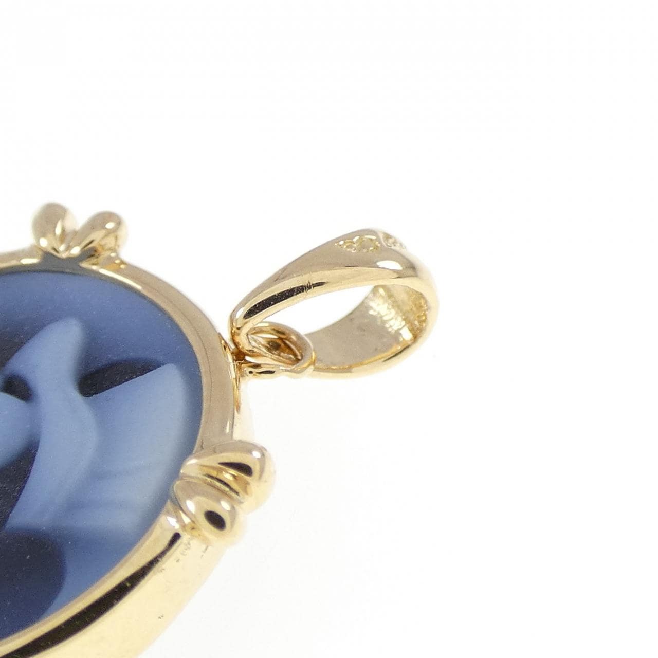 K18YG メノウカメオ ペンダント