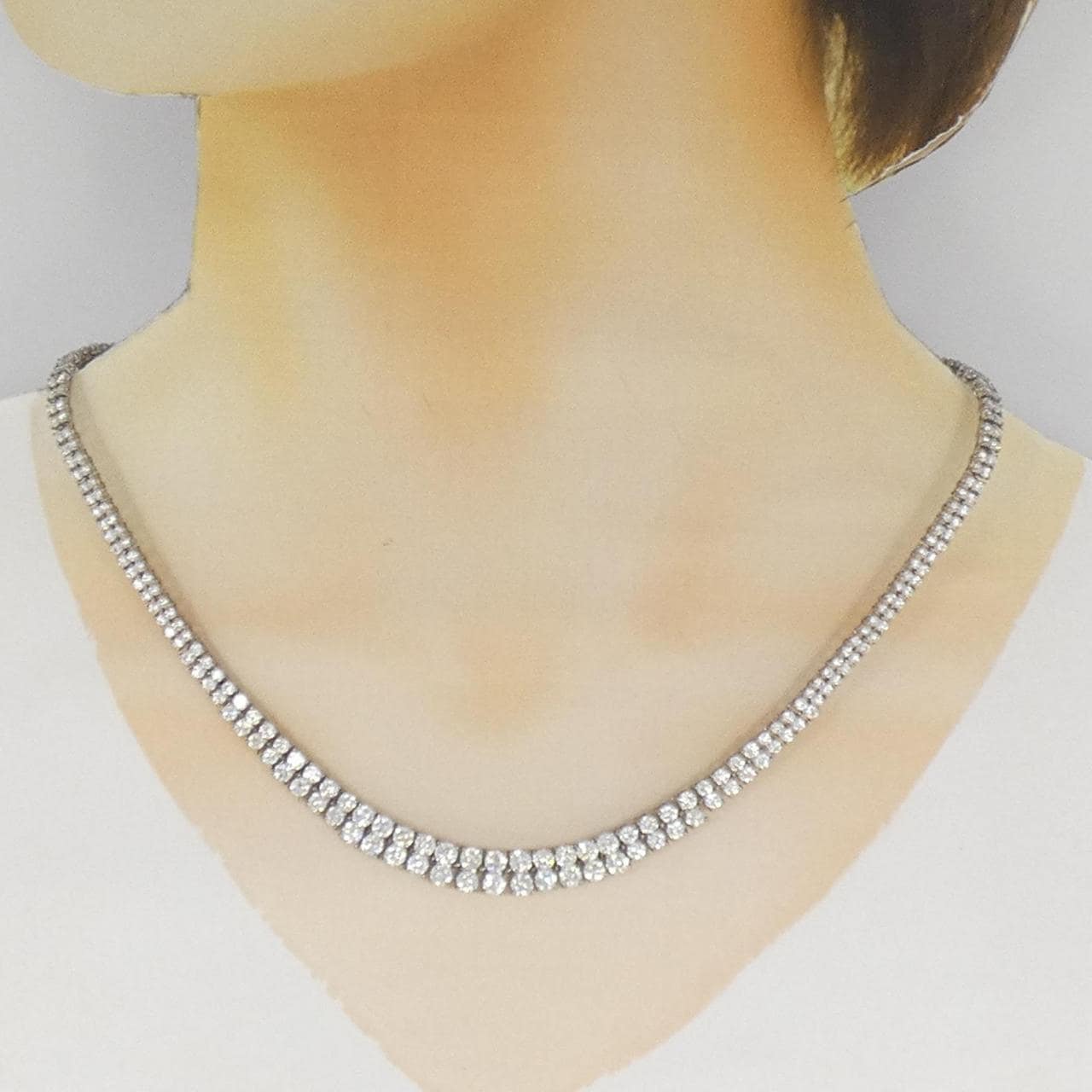 PT850 ダイヤモンド ネックレス 10.01CT