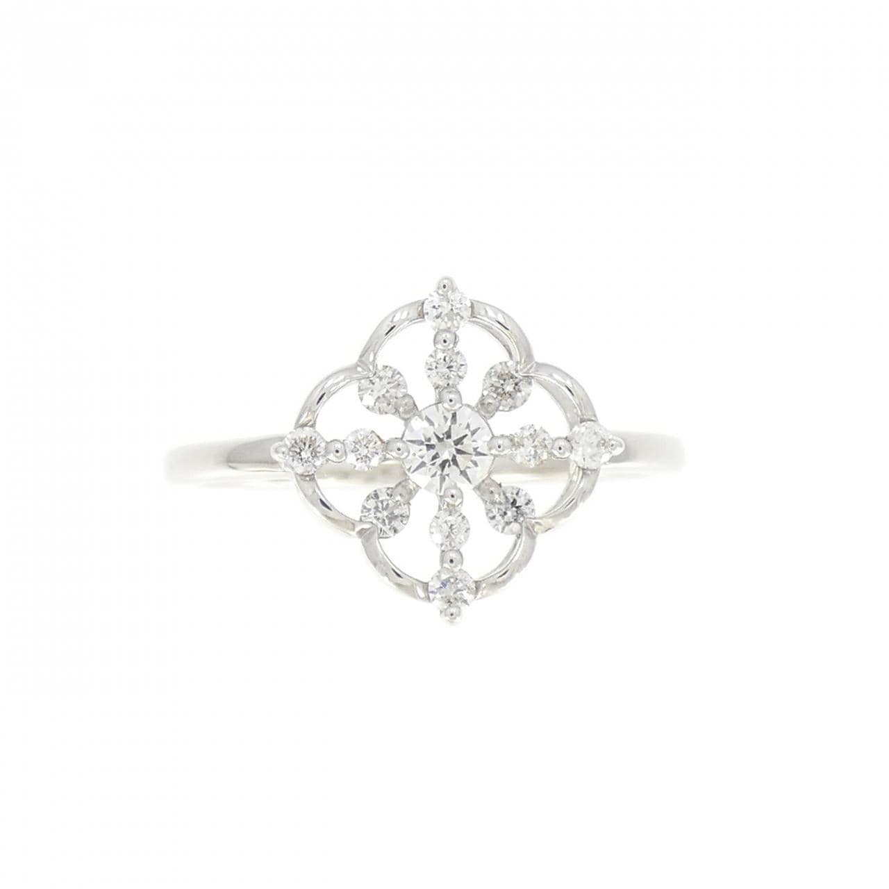 K18WG ダイヤモンド リング 0.095CT