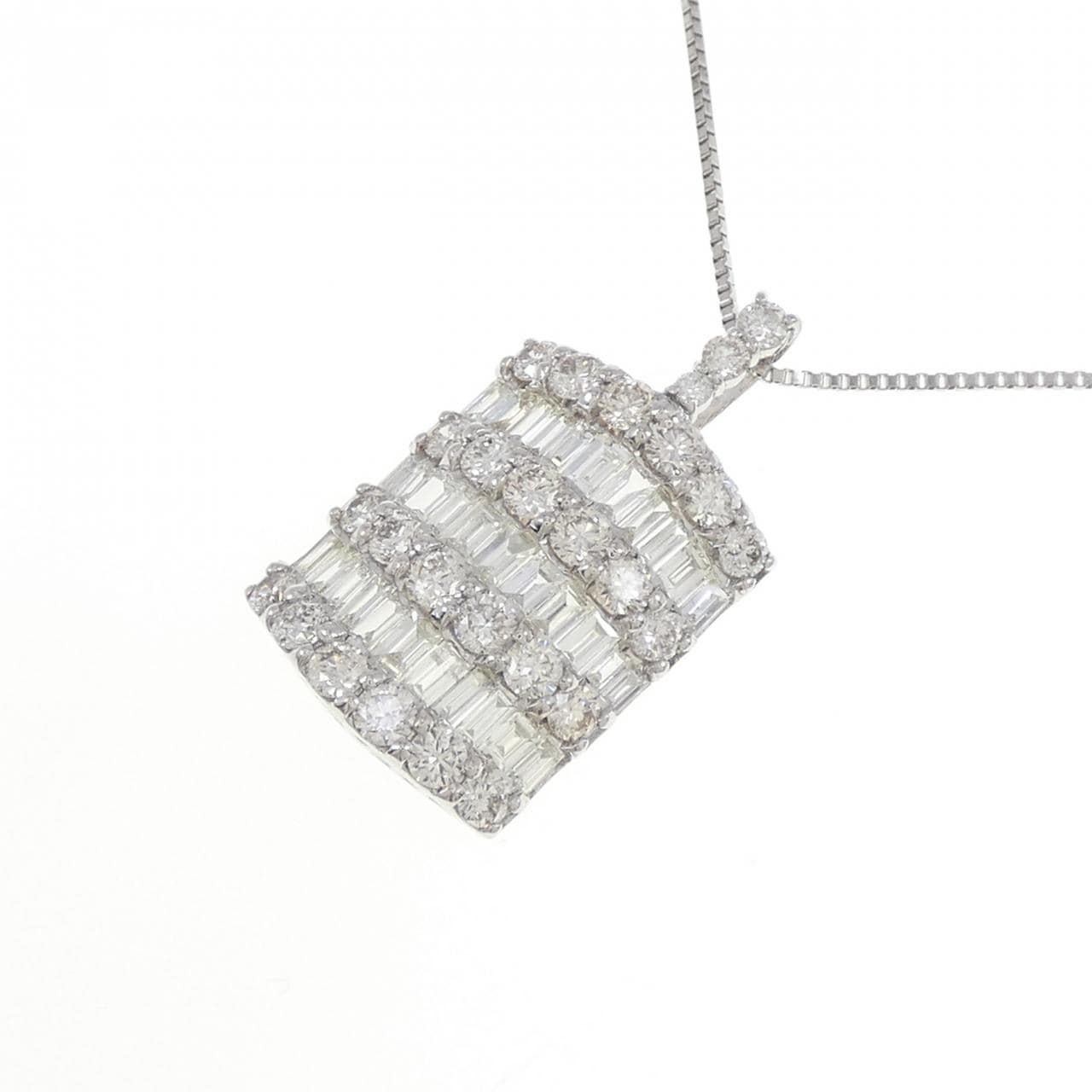 PT900/PT850 ダイヤモンド ネックレス 2.00CT
