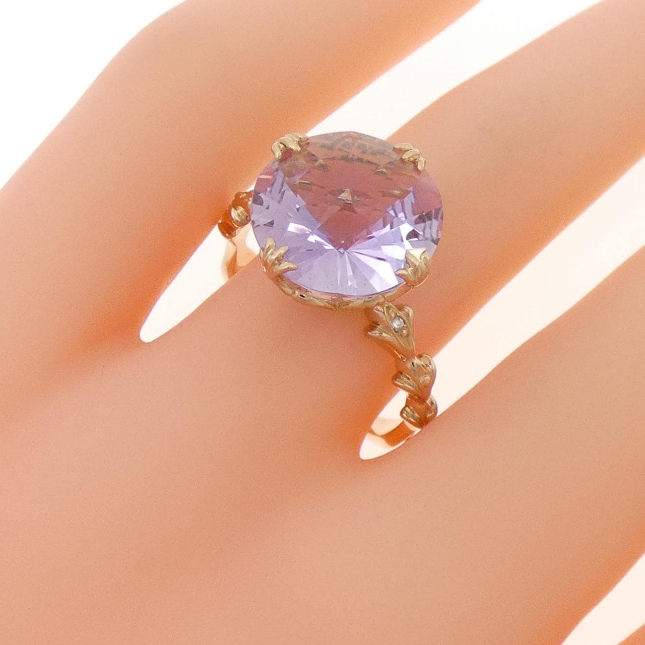 K18PG アメジスト リング