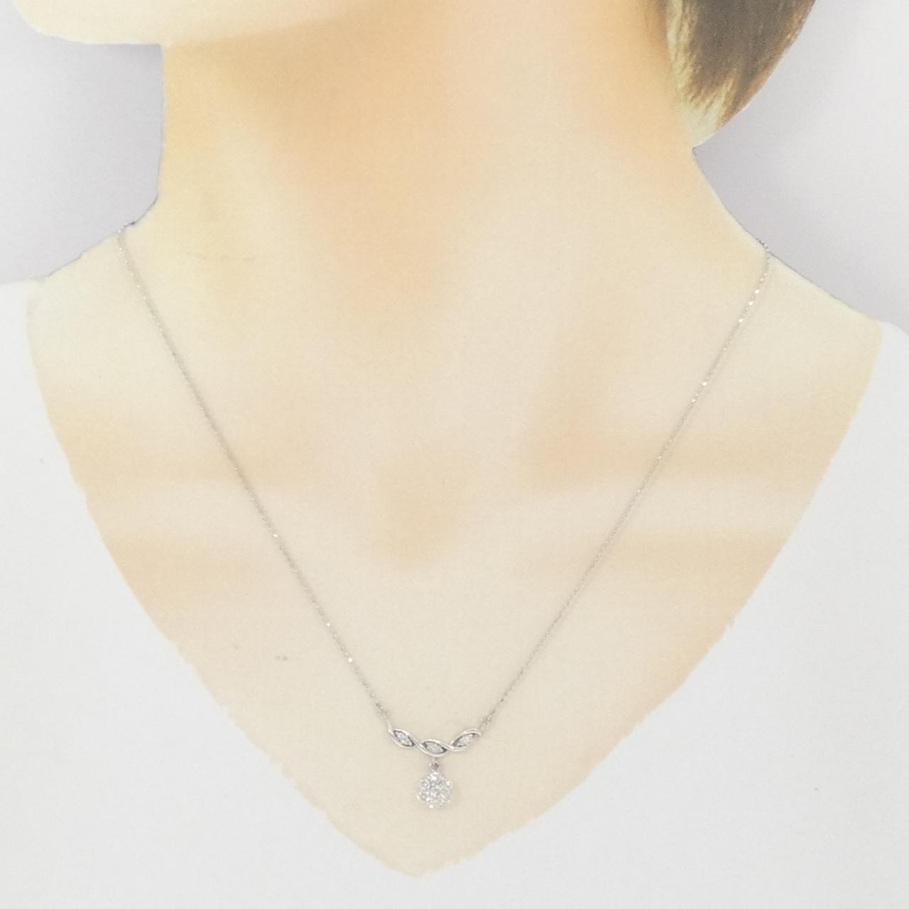 PT900/PT850 ダイヤモンド ネックレス 0.41CT
