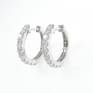 【新品】PT900 ダイヤモンド ピアス 1.005CT