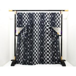 【新品】単衣　絽小紋