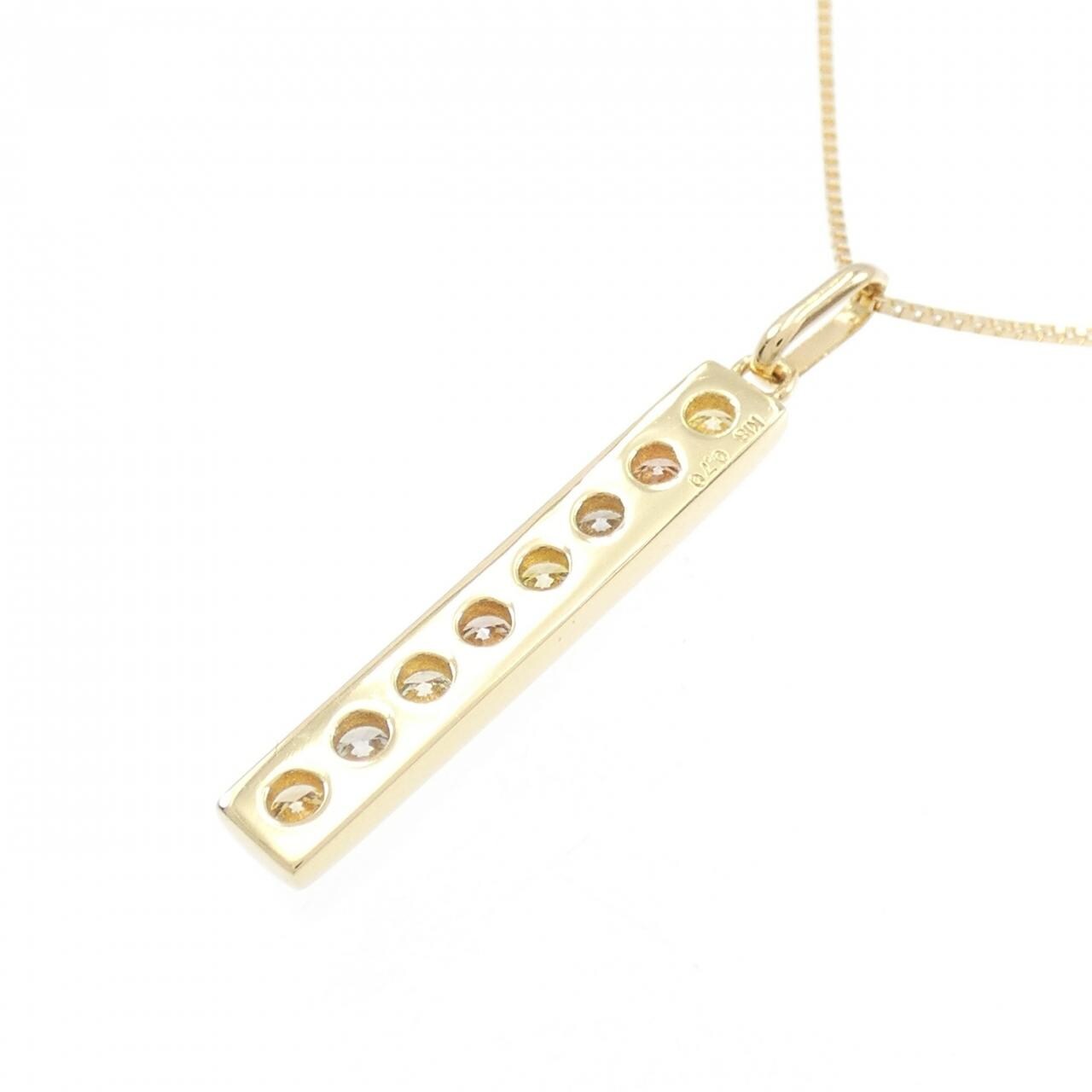 K18YG ダイヤモンド ネックレス 0.70CT