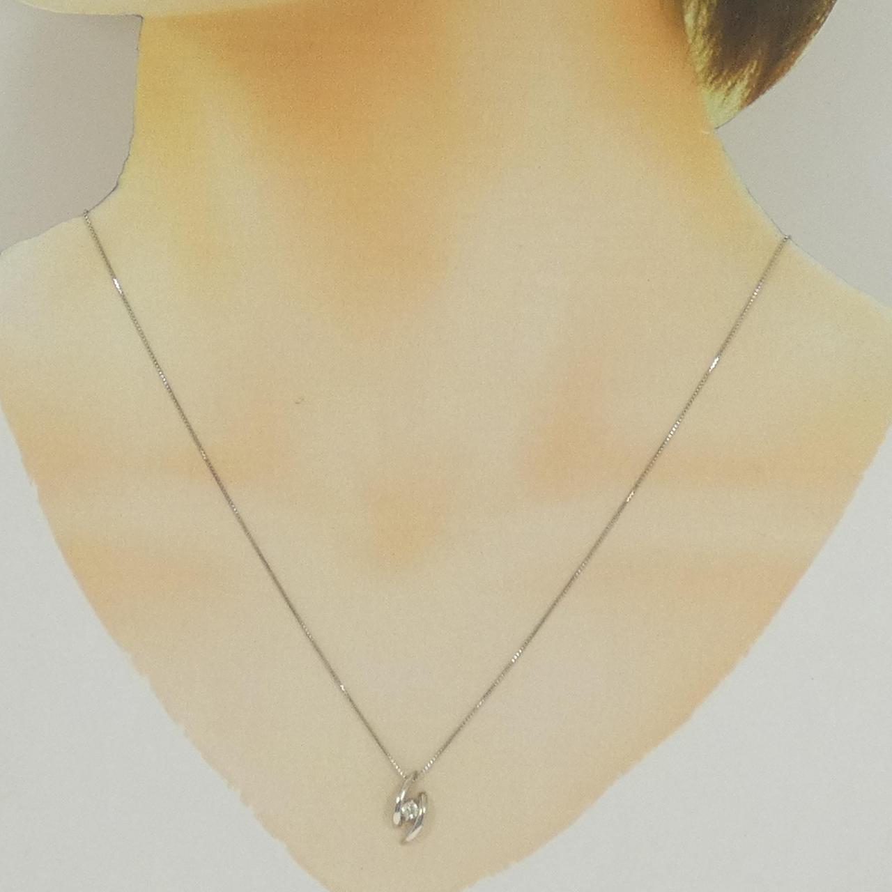 PT900/PT850 ダイヤモンド ネックレス 0.08CT