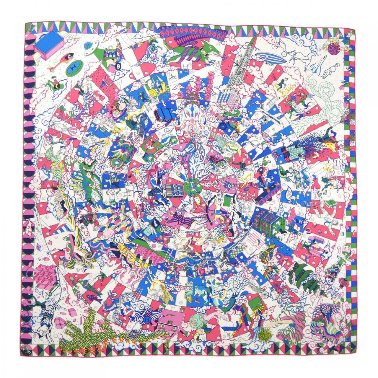 HERMES赫尔墨斯 L'EPOPEE D'HERMES H243691S 卡莱吉恩 140 披肩