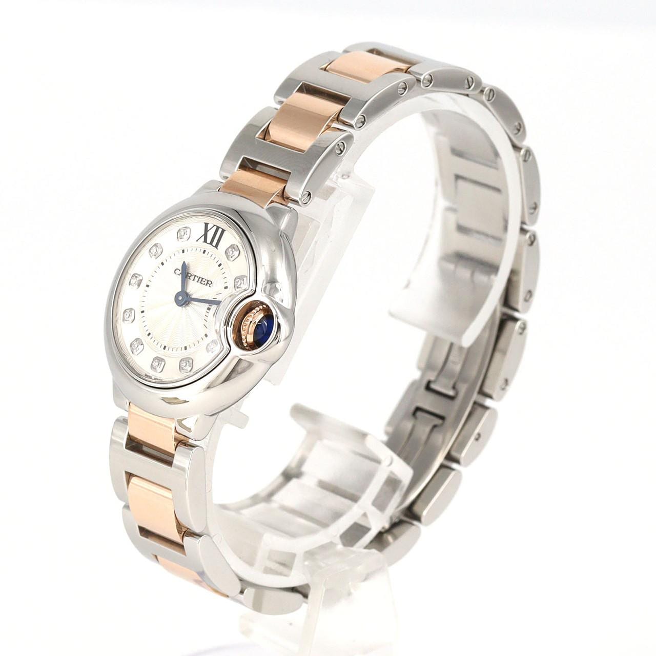 カルティエ バロンブルーSM PGコンビ･11P WE902030 SSxPG クォーツ