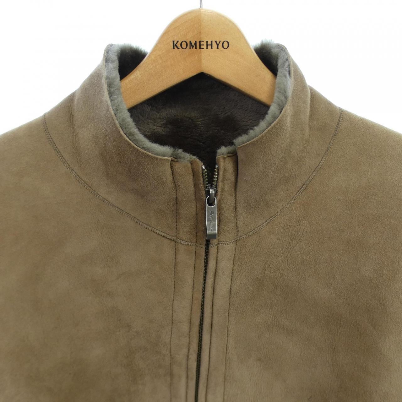 アクアスキュータム Aquascutum ムートンジャケット