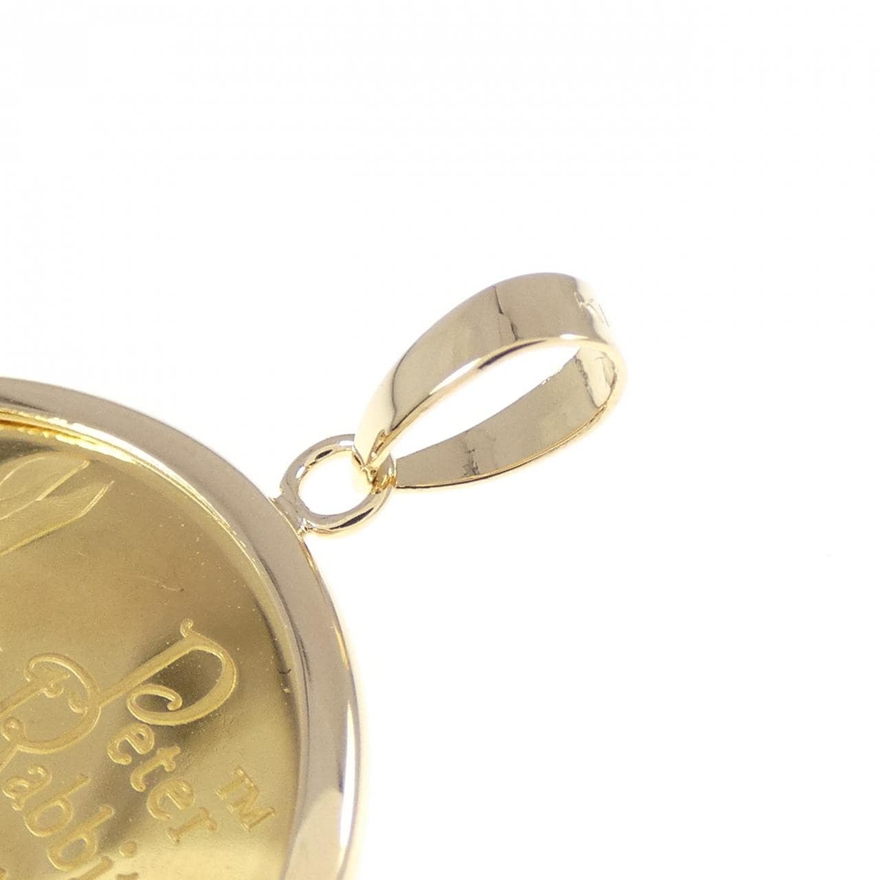 K18YG (frame) coin pendant