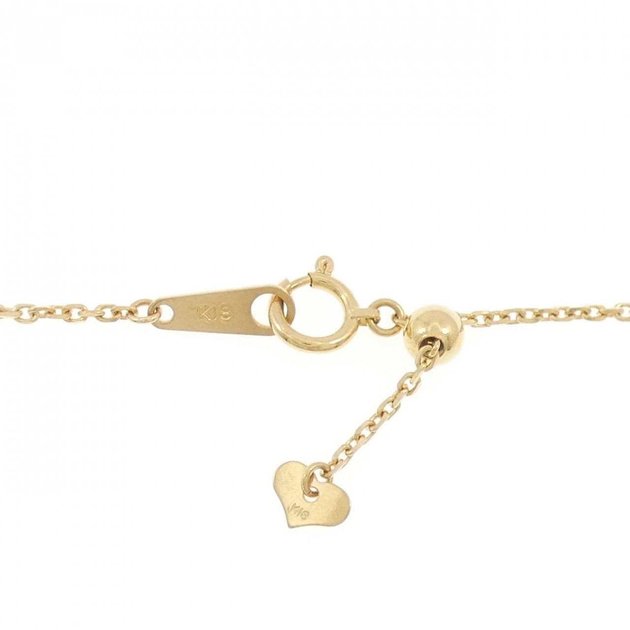 K18YG ダイヤモンド ネックレス 0.822CT D SI1 3EXT H&C