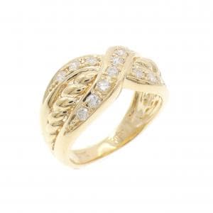 K18YG ダイヤモンド リング 0.31CT