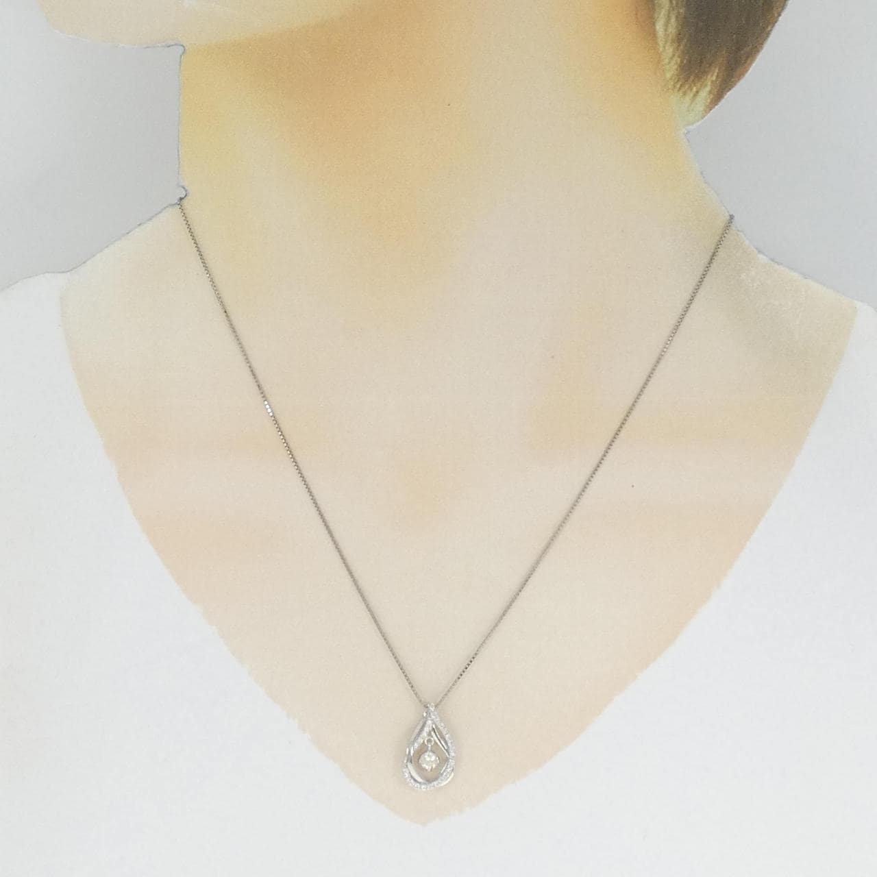 PT ダイヤモンド ネックレス 0.187CT