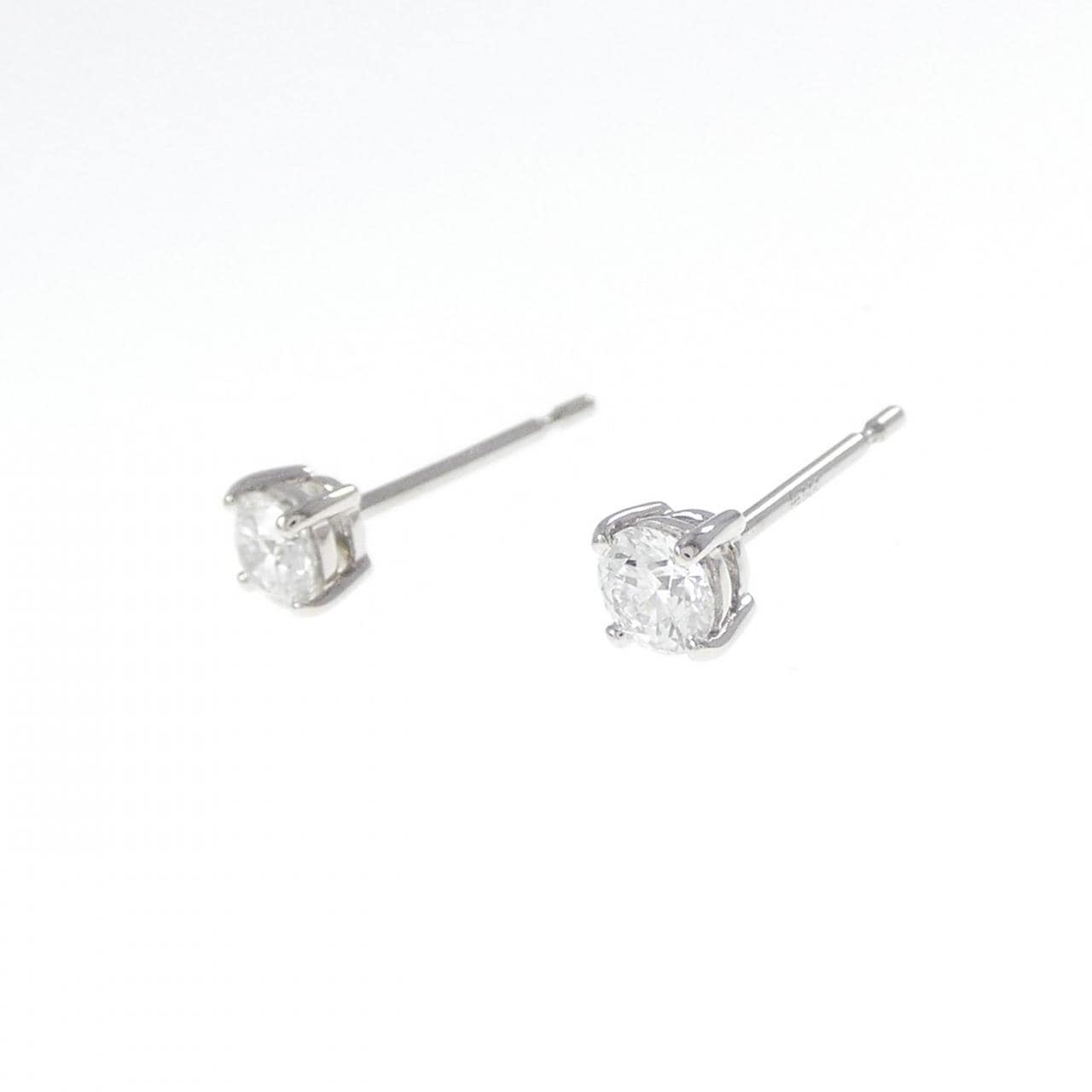 【リメイク】PT900/ST ダイヤモンド ピアス 0.201CT 0.207CT E-F VS1 3EXT-EXT H＆C