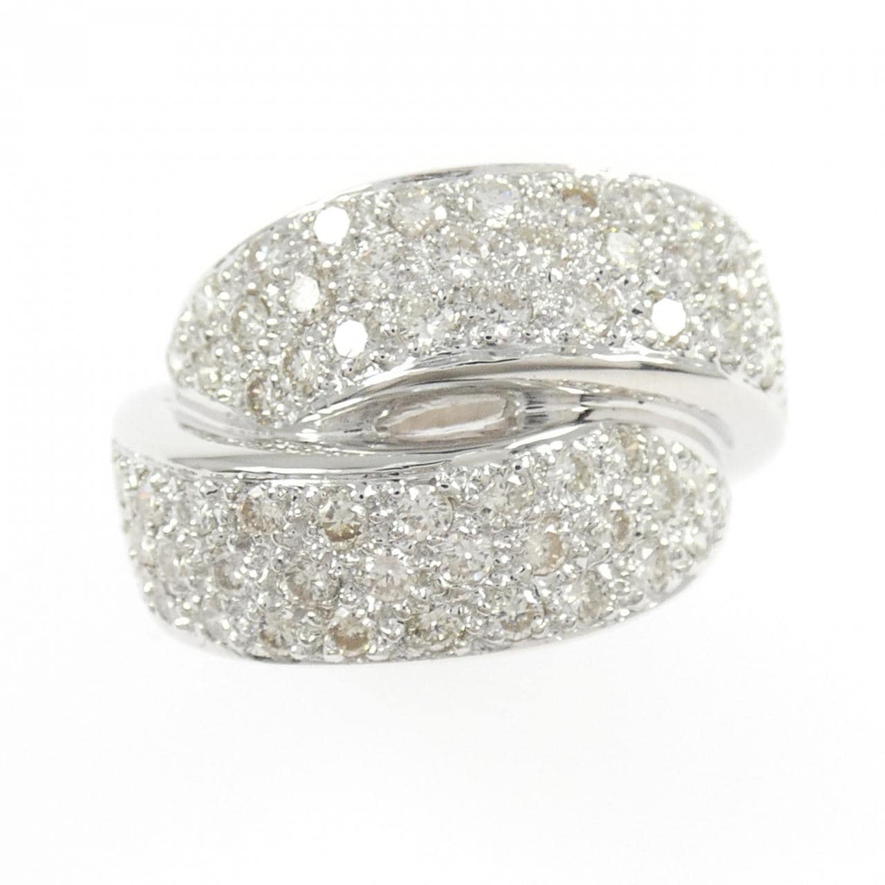 750WG パヴェ ダイヤモンド リング