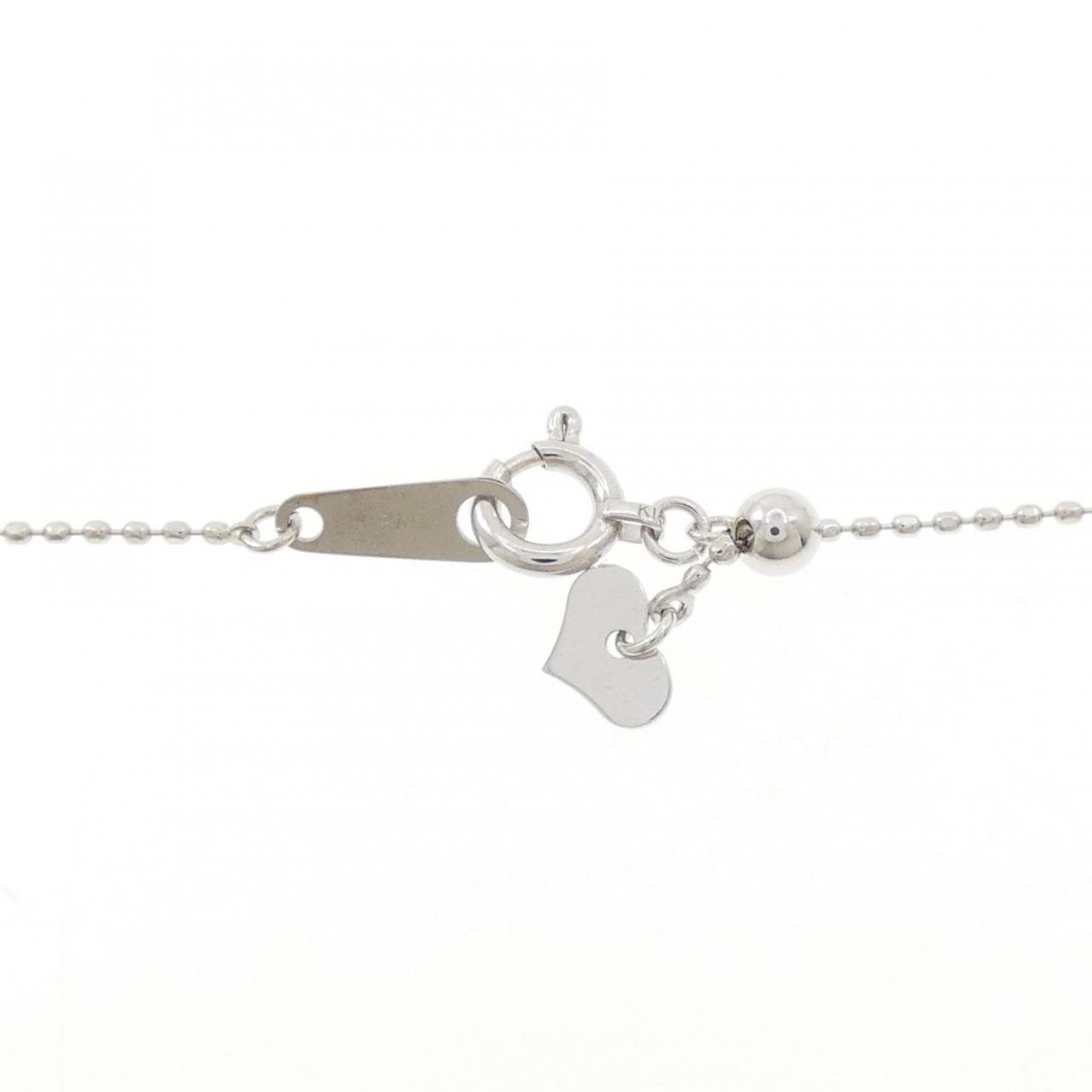 K18WG ダイヤモンド ネックレス 0.11CT