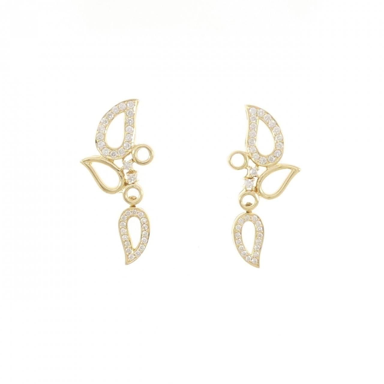 750YG/K18YG ダイヤモンド ピアス 0.56CT