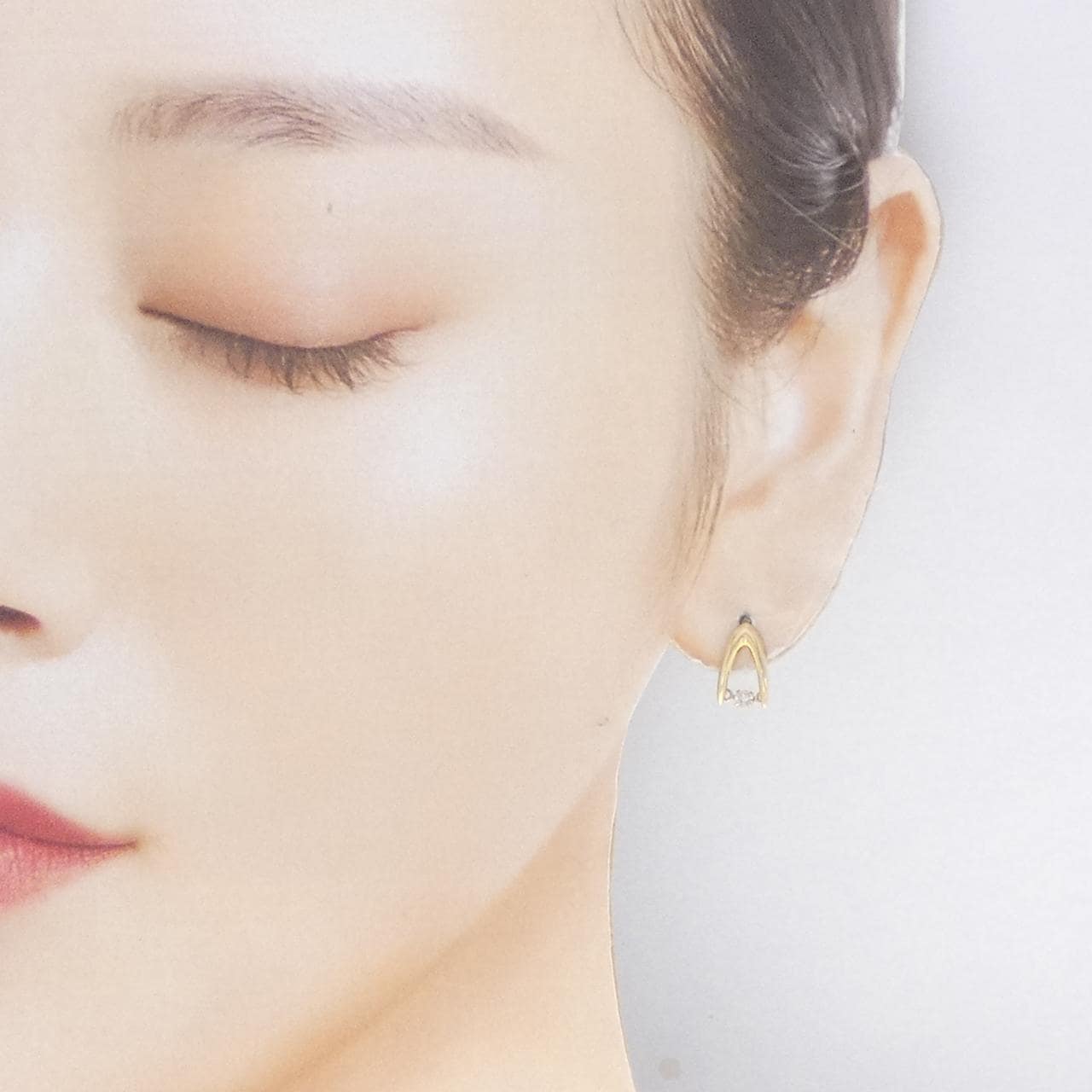 K18YG ダイヤモンド ピアス 0.10CT