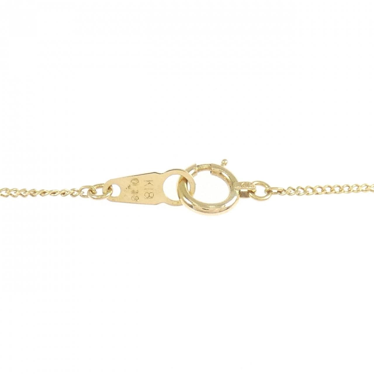 K18YG ダイヤモンド ネックレス 0.18CT