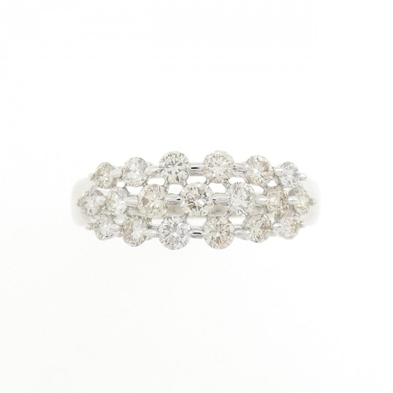 K18WG ダイヤモンド リング 1.00CT