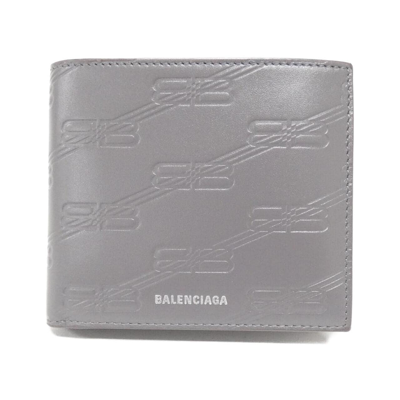 [BRAND NEW] BALENCIAGA Embossed Square Fold Coin Wallet 718395 210JS Wallet