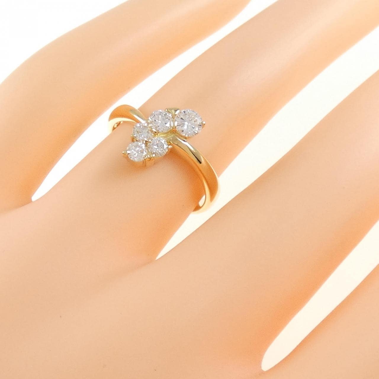 K18YG ダイヤモンド リング 0.48CT