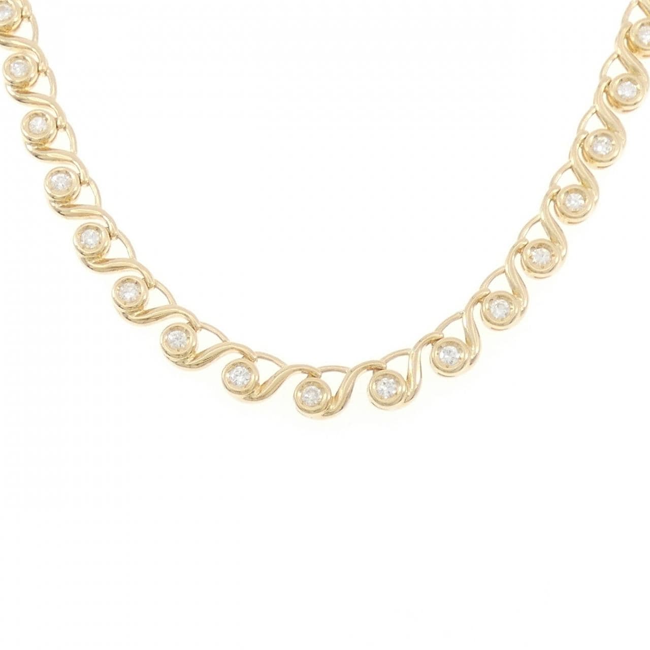 K18YG ダイヤモンド ネックレス 2.00CT