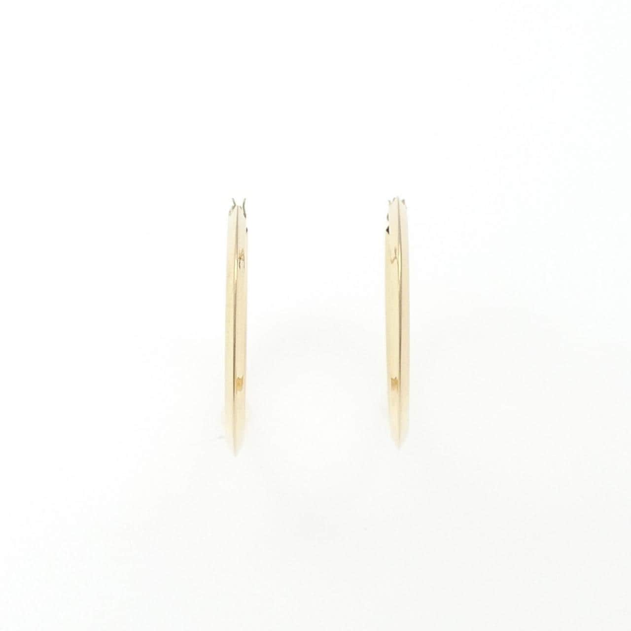 K18YG フープ ピアス