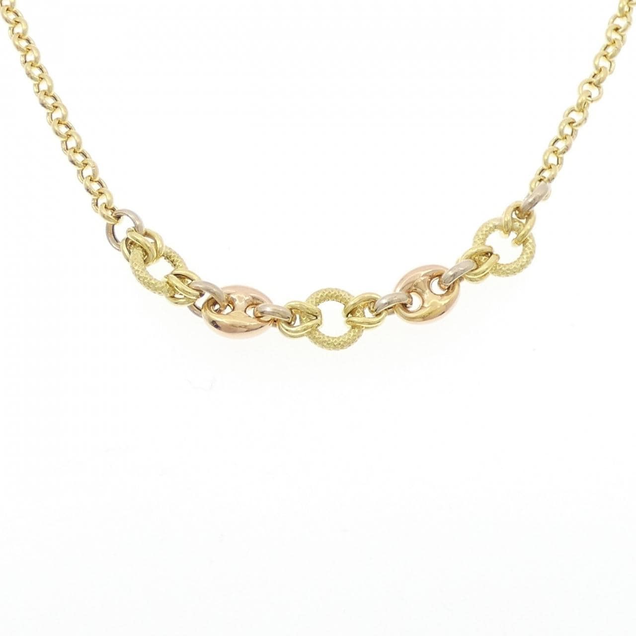 750 Three-color necklace