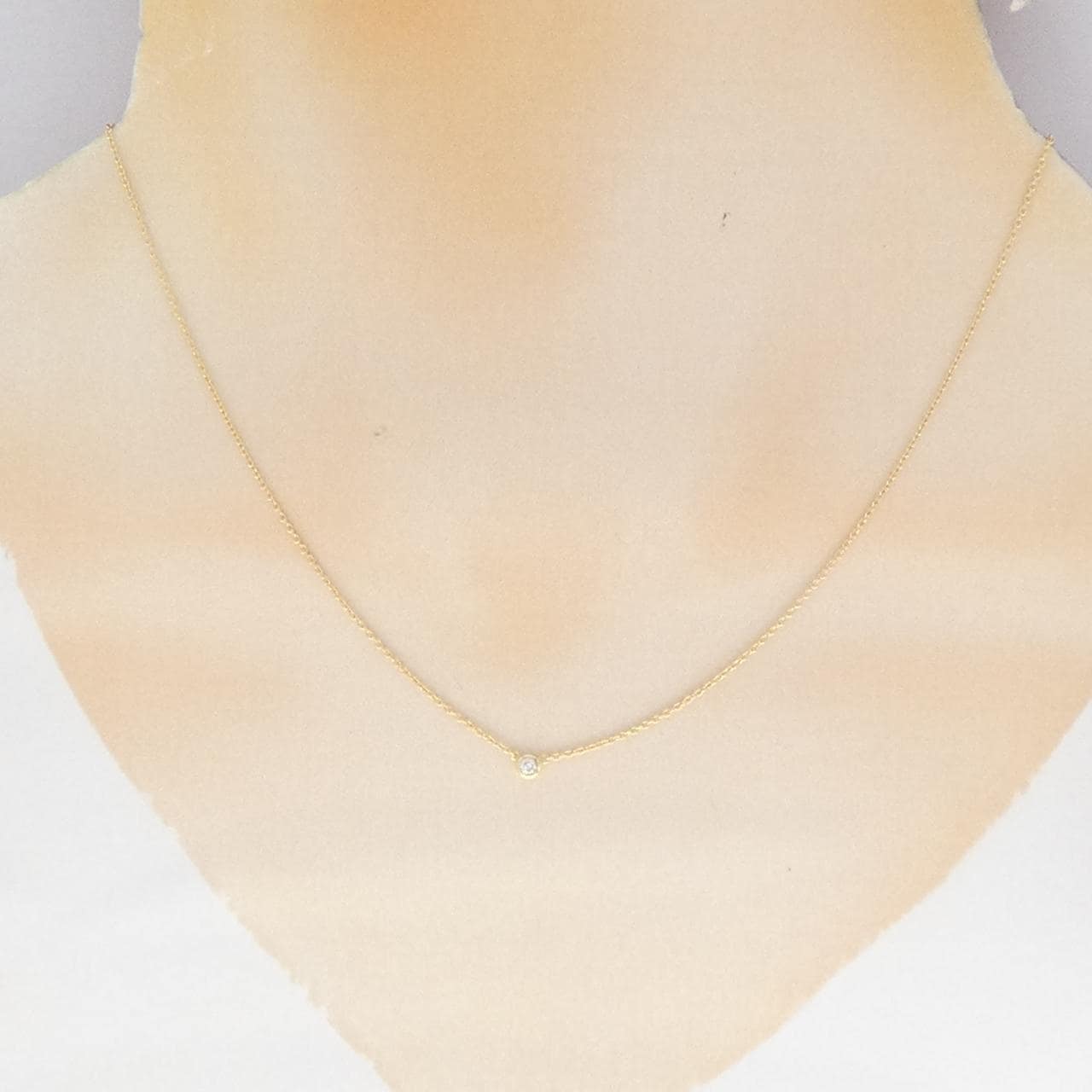 K18YG ダイヤモンド ネックレス 0.03CT