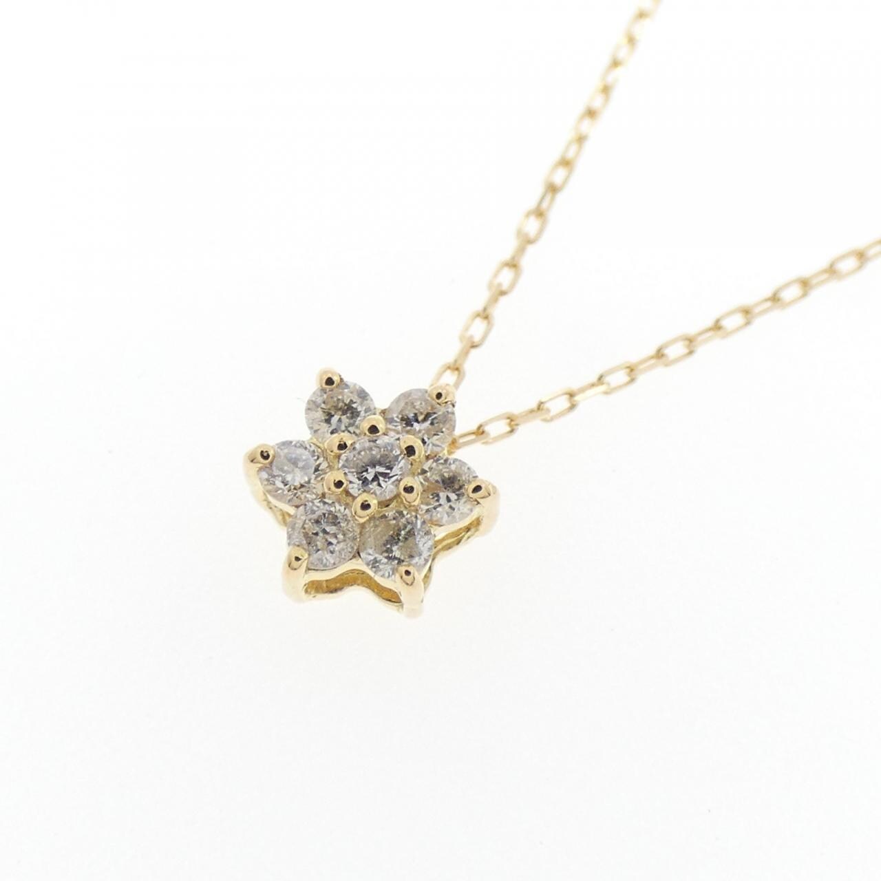 【新品】K18YG ダイヤモンド ネックレス 0.10CT